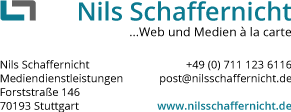 Nils Schaffernicht - Web und Medien à la carte