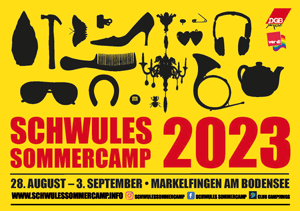 Flyer Schwules Sommercamp 2023